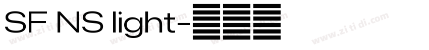 SF NS light字体转换 SF NS light字体转换